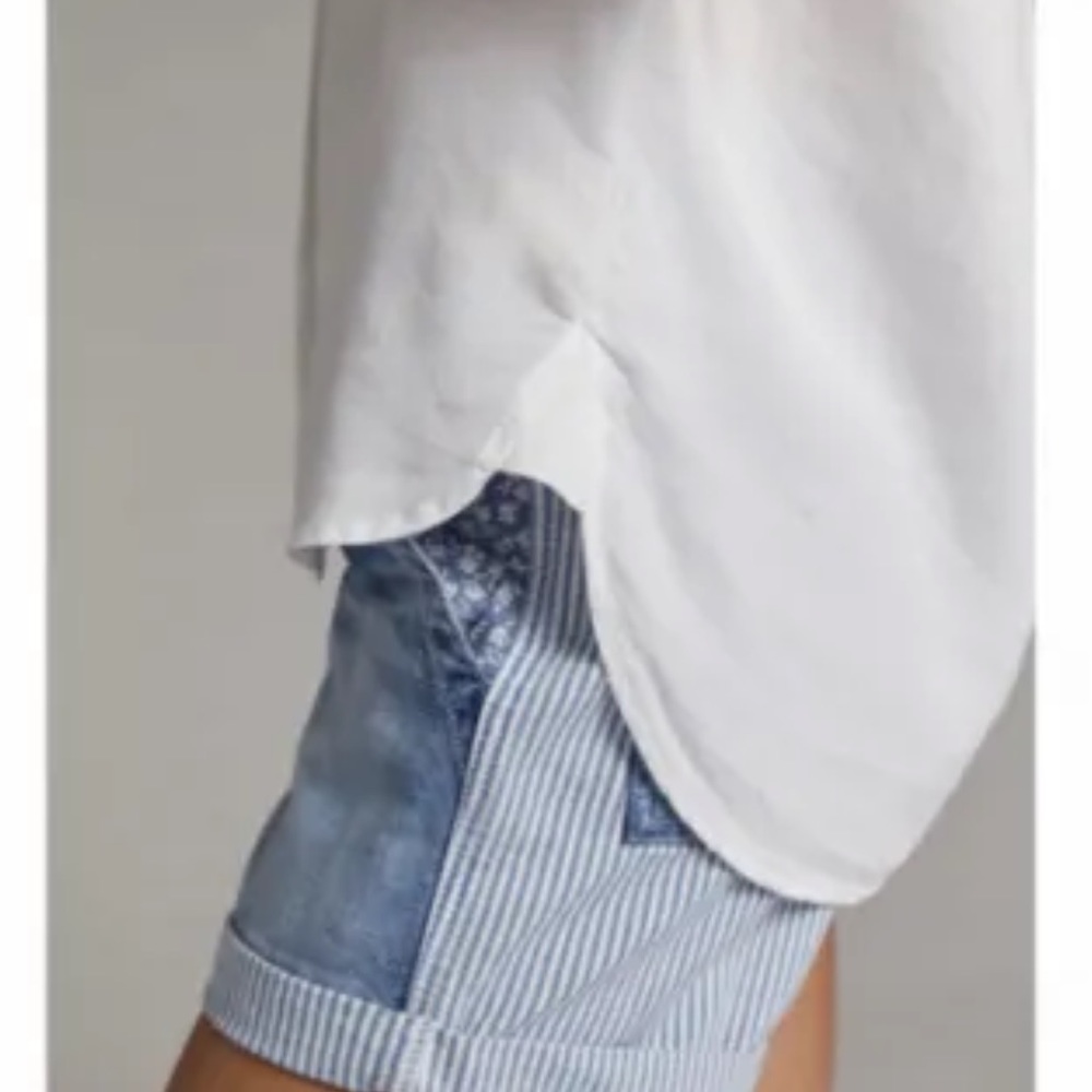 Anthropologie White Button-Down Shirt - Picture 3 of 9
